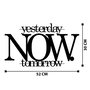 Wallity Now Escultura de Pared de Metal Negra